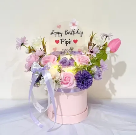 Bloom Box Akrilik Ucapan Ulang Tahun Grogol